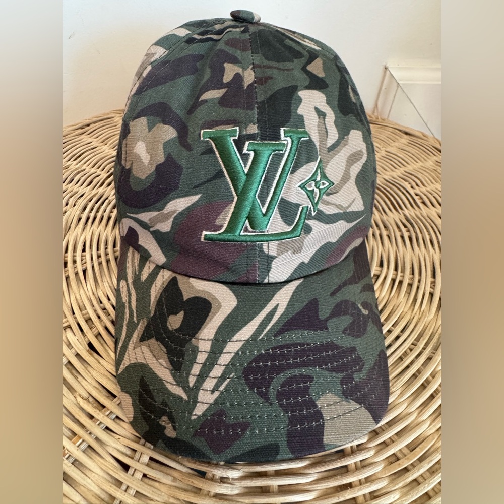Authentic Louis Vuitton Camo Cap - Size M